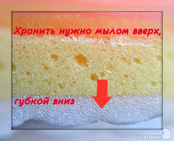 Натуральное мыло-губка Розовый грейпфрут фото