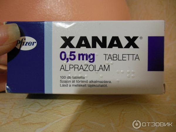 Анксиолитическое средство Ксанакс Xanax Pfizer фото