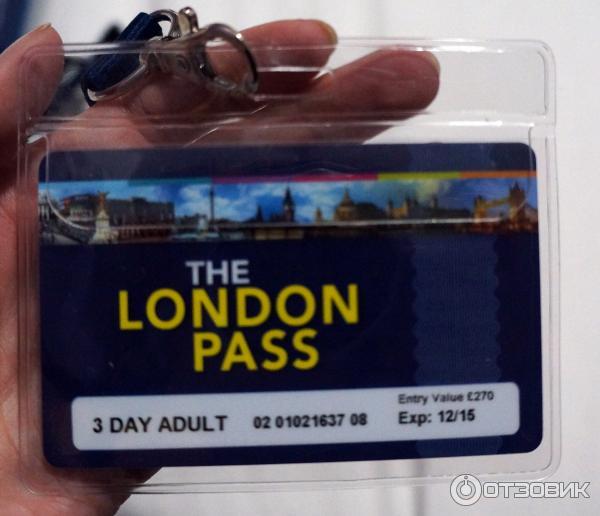 Пластиковая туристическая карта London Pass, Лондон фото