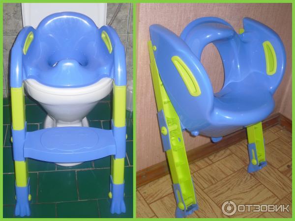 Детское сиденье для унитаза со ступенькой Kiddyloo Thermobaby фото