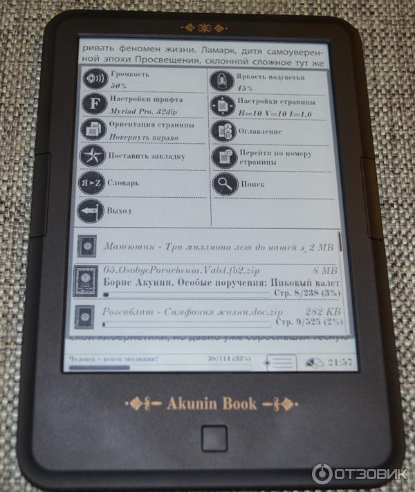 Электронная книга ONYX C63ML Akunin Book фото