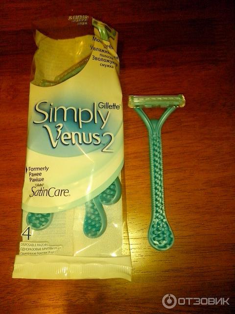 Женский бритвенный станок Gillette Simply Venus 2 (одноразовый) фото