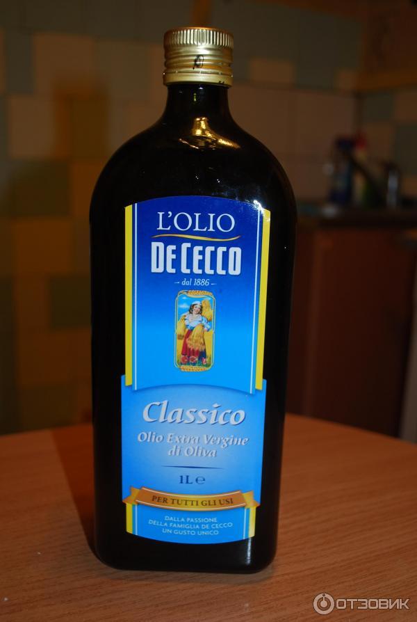 Нерафинированное оливковое масло De Cecco Olio Extra Vergine di oliva Classico фото