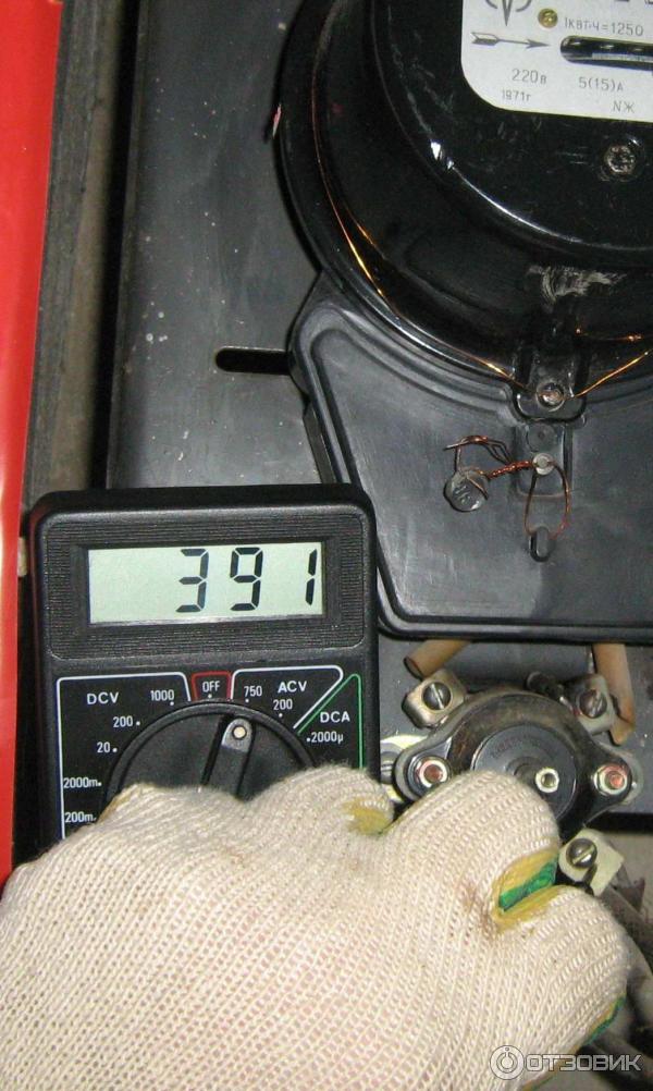 Аварийное напряжение в бытовой электрической сети 391V.