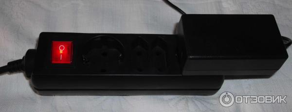 Удлинитель PC PET AP02009-5-BK, 5.0м, 4 розетки, Чёрный