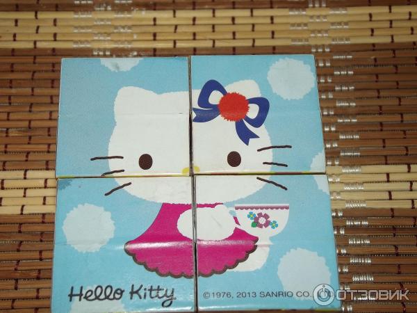 Деревянные кубики Hello Kitty фото