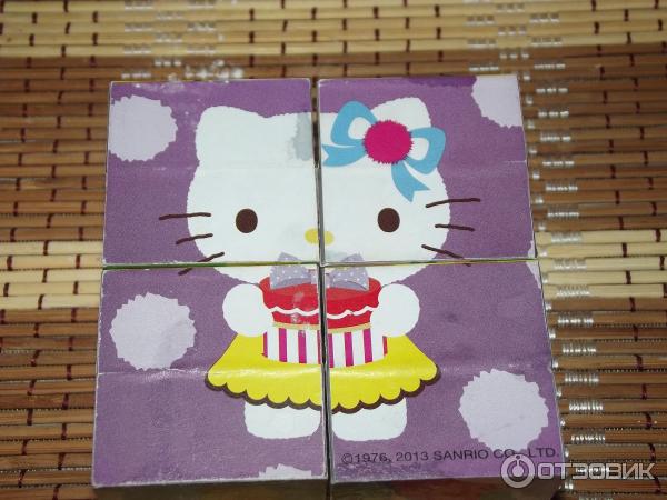 Деревянные кубики Hello Kitty фото