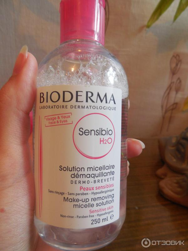 Мицелловый раствор для чувствительной кожи Bioderma Sensibio H2O фото