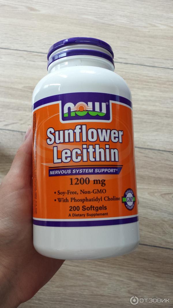 БАД Лецитин Now Foods Sunflower Lecithin фото