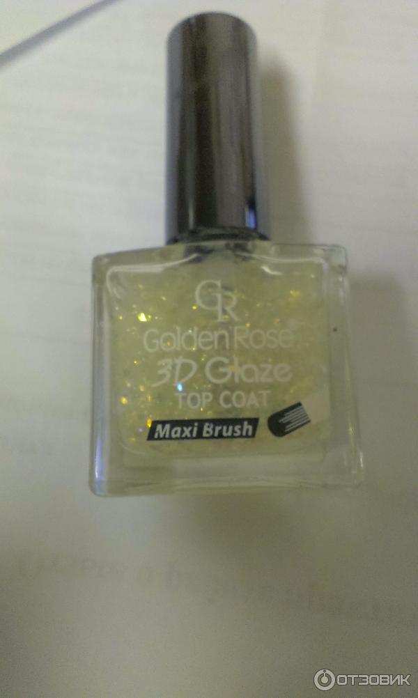 Лак для ногтей Golden Rose 3D Glaze Top Coat фото