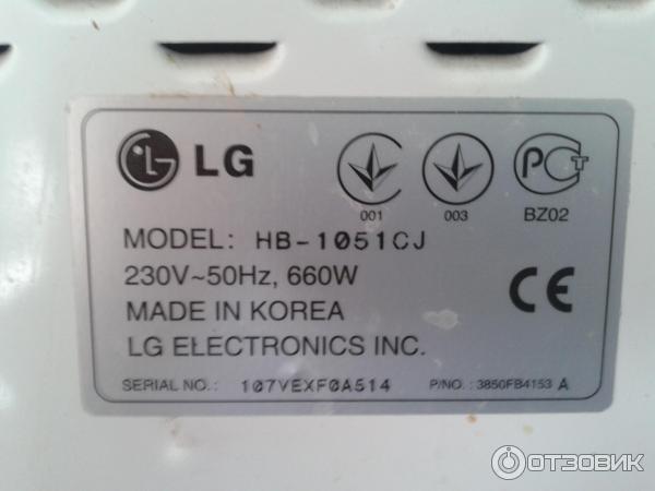 Хлебопечка LG HB-1051CJ фото