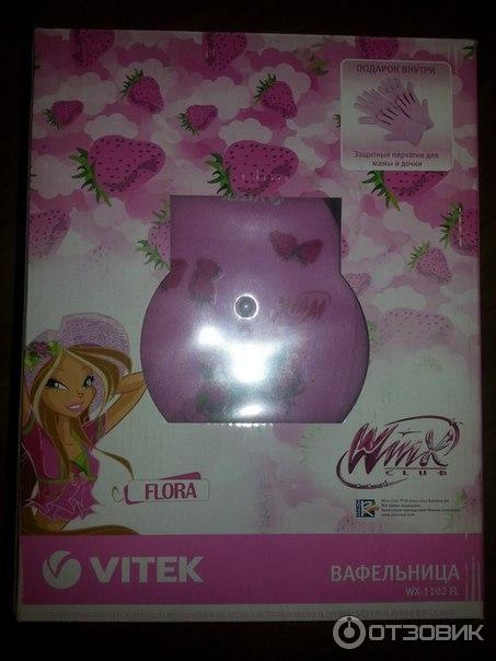 Электровафельница Vitek WX-1102 FL Winx Flora фото