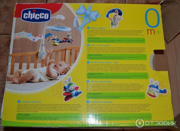 Мобиль Chicco Храбрые и нежные кролики фото