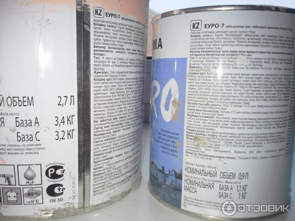 Краска Tikkurila Euro 7 для стен и потолков фото