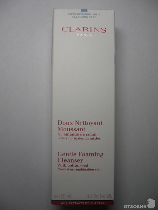 Clarins Gentle Foaming Cleansing with cottonseed