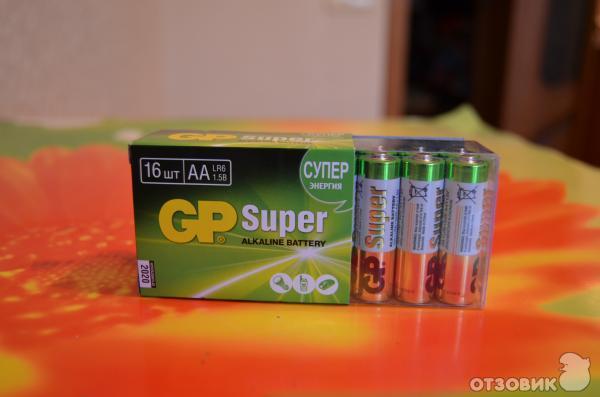 Отзыв о Батарейки GP Super АА 1.5V | Батарейки пальчиковые GP Super 1 ...