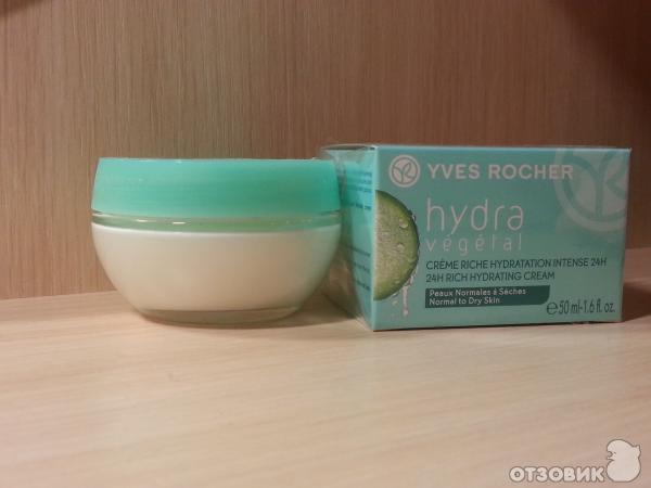 Насыщенный крем Yves Rocher Hydra Vegetal Интенсивное увлажнение 24 часа фото