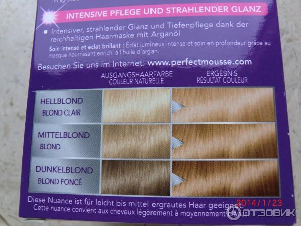 Краска-мусс для волос Schwarzkopf Perfect Mousse фото