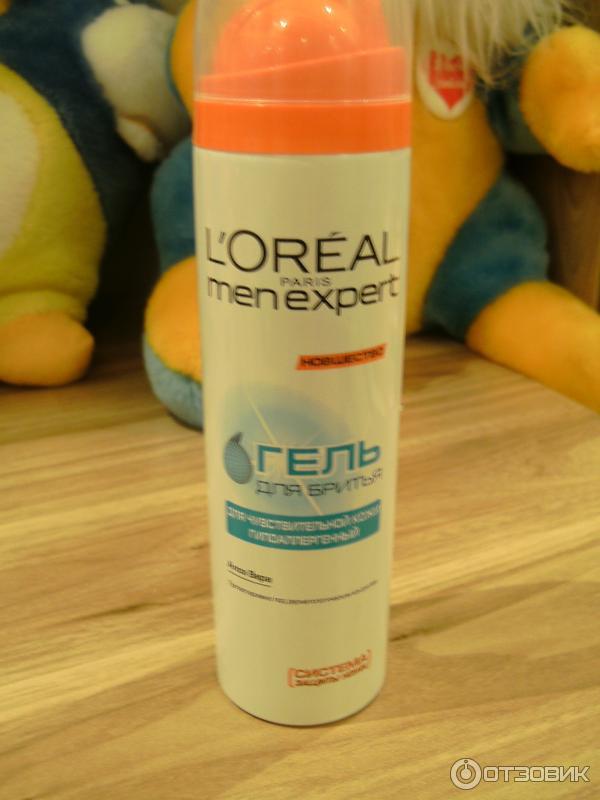 Гель для бритья L'Oreal Men Expert Для чувствительной кожи гипоаллергенный фото