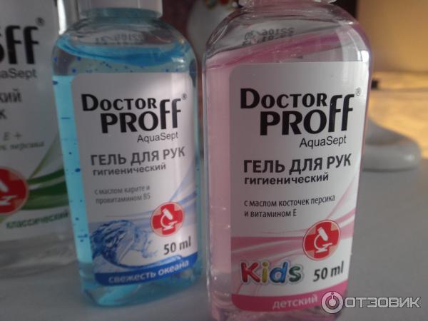 Гигиенические гели для рук Doctor Proff AquaSept фото