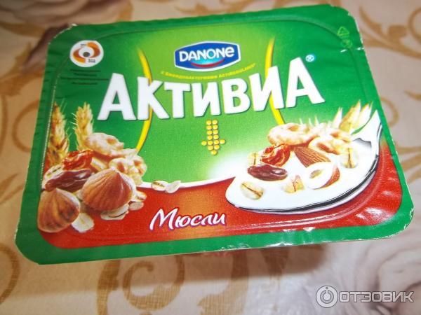 Биойогурт Активиа мюсли фото