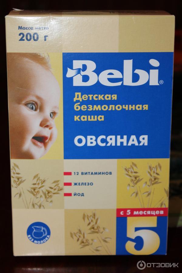 Детская безмолочная каша Bebi Овсяная фото