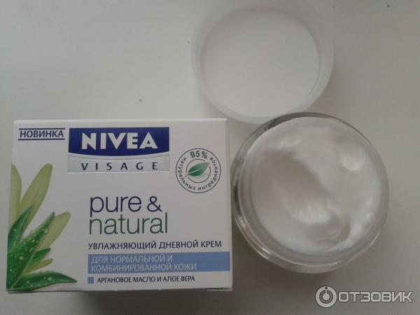 Увлажняющий дневной крем Nivea Visage Pure & Natural фото