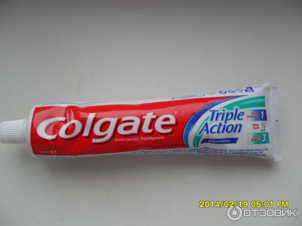 Зубная паста Colgate Triple Action фото