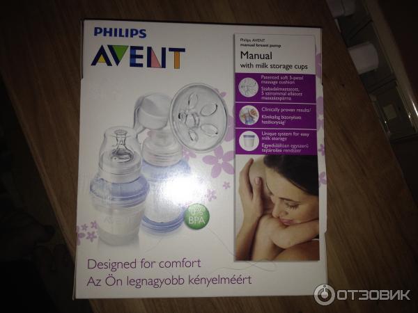 Ручной молокоотсос с системой хранения Philips Avent VIA фото