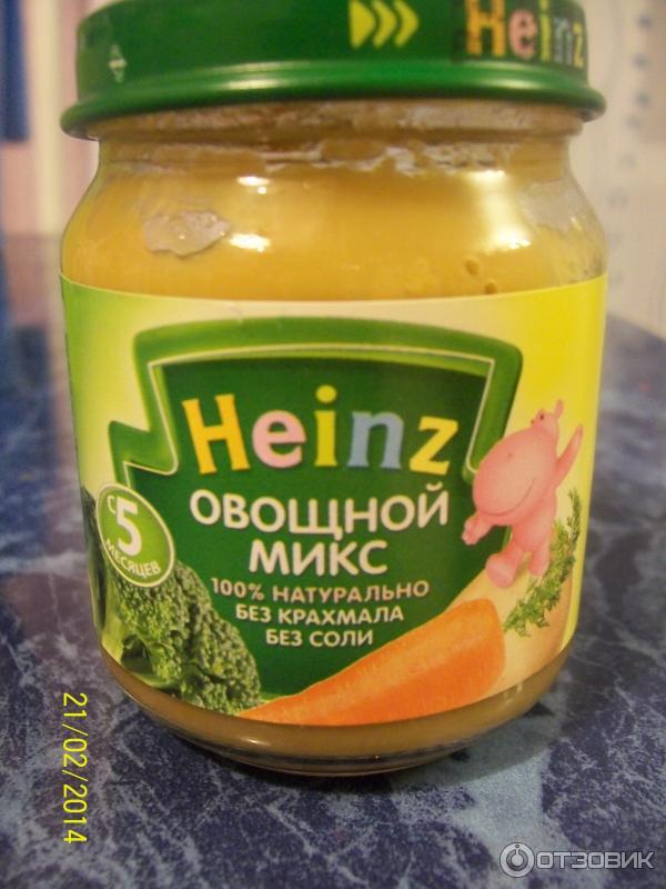 Детское пюре Heinz Овощной микс фото