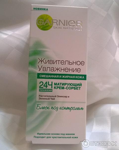 Матирующий крем-сорбет Garnier Живительное увлажнение фото