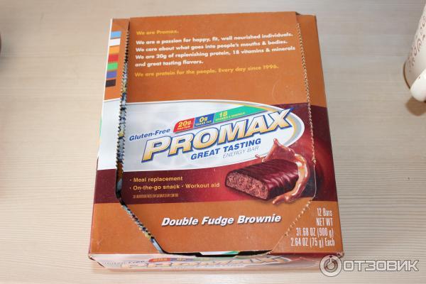 Белковые батончики Promax Double Fudge Brownie фото