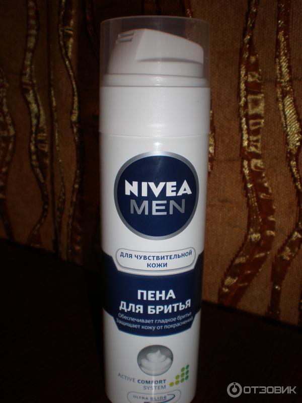 Пена для бритья Nivea for Men для чувствительной кожи фото