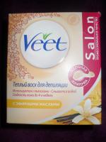 Воск для депиляции Veet Теплый, с эфирными маслами (250 мл)