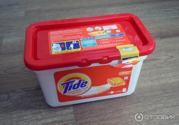 Средство моющее синтетическое жидкое в растворимых капсулах Tide фото