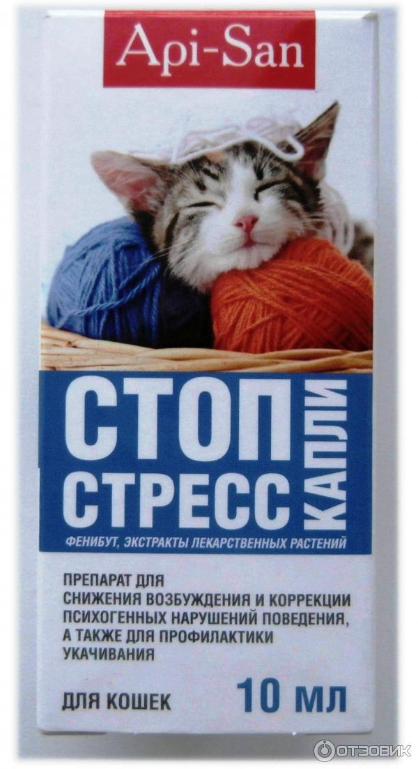 Отзыв о Антистрессовый препарат для кошек Апи-Сан "Стоп-стресс" | Нашей ...