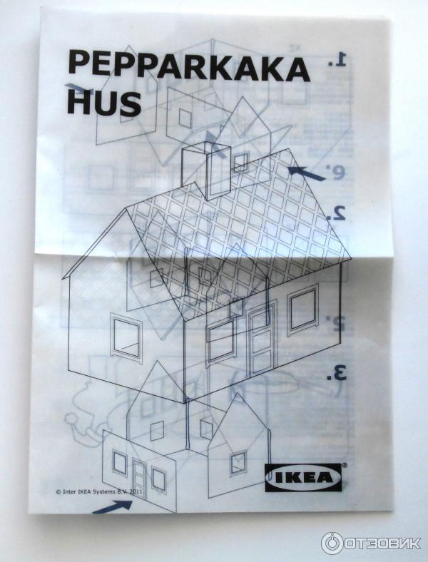 Имбирный пряничный домик IKEA фото