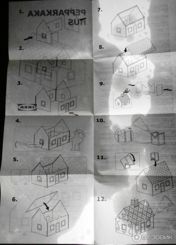Имбирный пряничный домик IKEA фото