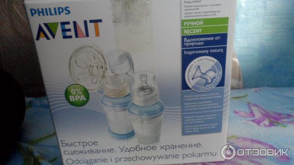 Ручной молокоотсос с системой хранения Philips Avent VIA фото