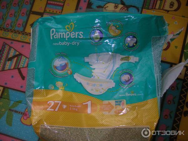 Одноразовые подгузники Pampers newbaby-dry фото