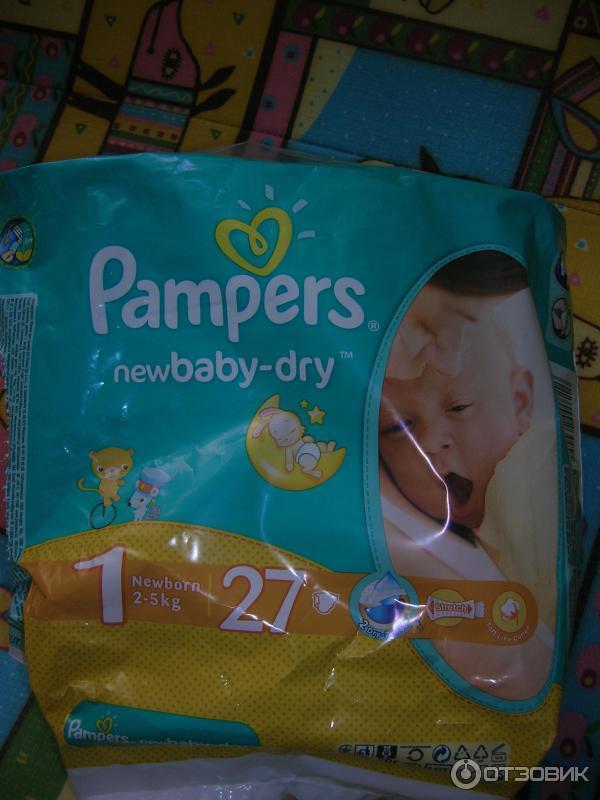 Одноразовые подгузники Pampers newbaby-dry фото