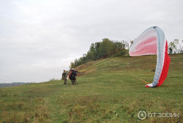 Полет на параплане фото