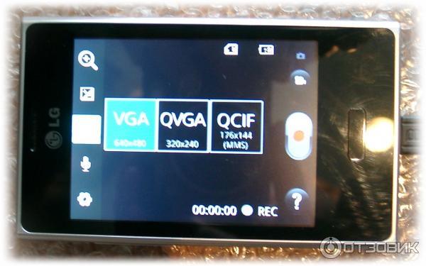 Настройки видео LG Optimus L3 E400