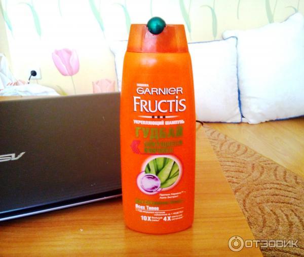 Укрепляющий шампунь Garnier Fructis Гудбай секущиеся кончики фото