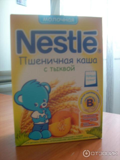 Молочная пшеничная каша с тыквой Nestle Первая ступень фото