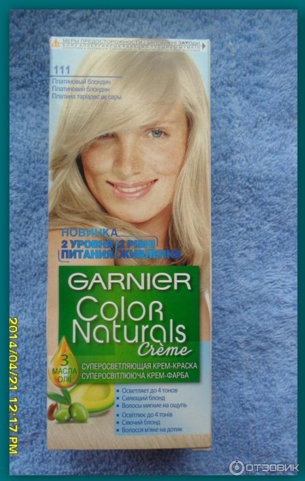 Garnier color naturals платиновый