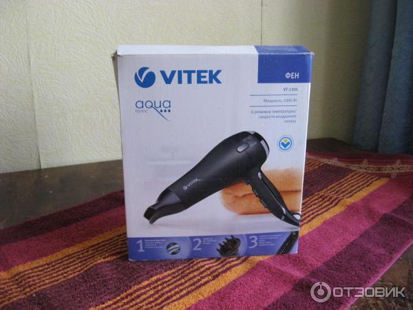 Фен Vitek Aqua lonic VT-1301 фото