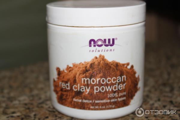 Глина Now Food Solutions Moroccan red Clay Powder фото