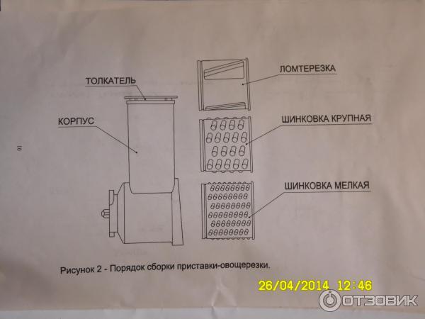 Порядок сборки приставки овощерезки ротор Отзыв о Кухонный комбайн Ротор Дива ЭМШ 35/300 Мой помощник на кухне!