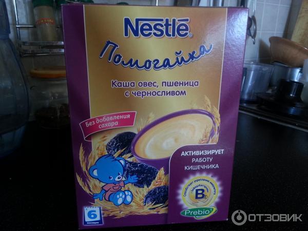 Детская каша Nestle Помогайка - Овес, пшеница с черносливом фото